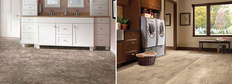 Purstone vinyl flooring bathroom laundry room